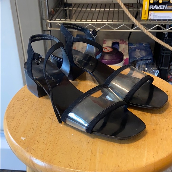 zara clear strap sandals